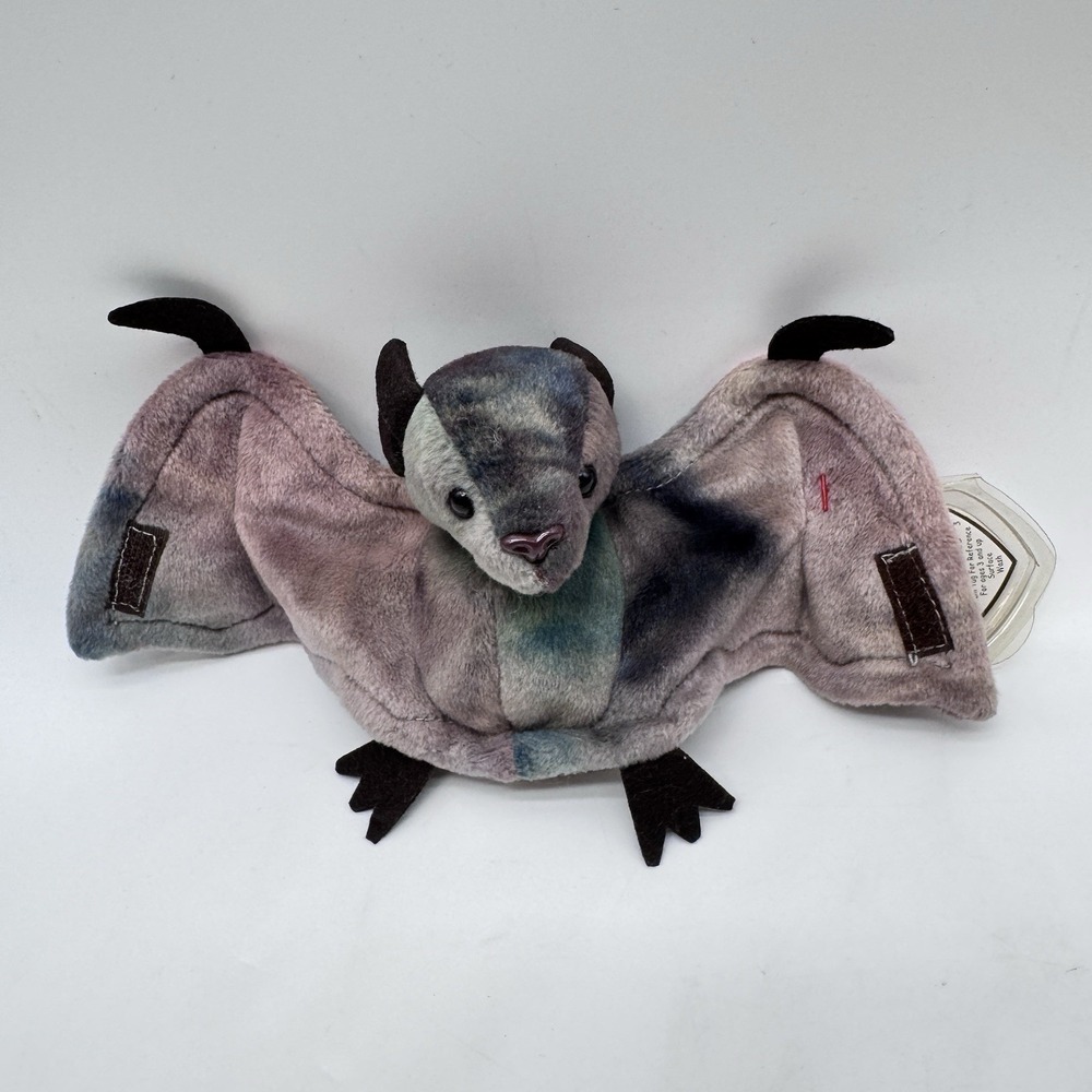 Beanie Baby Batty the Bat 1996/1998 Tie Dye Retired Plush Vintage Original Tags